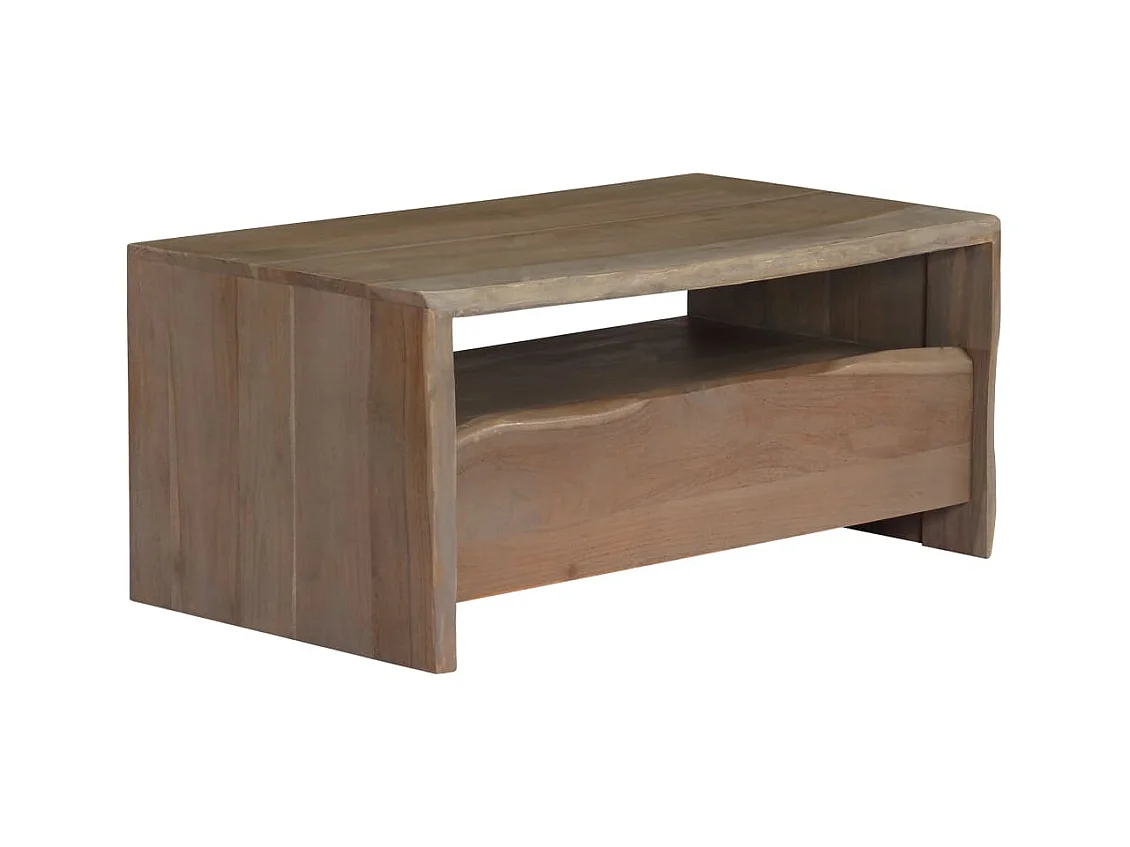 Mesa de centro | Mesa de café | Mesa auxiliar con cajón Drammen Roble 99x55x45 cm SHL2931