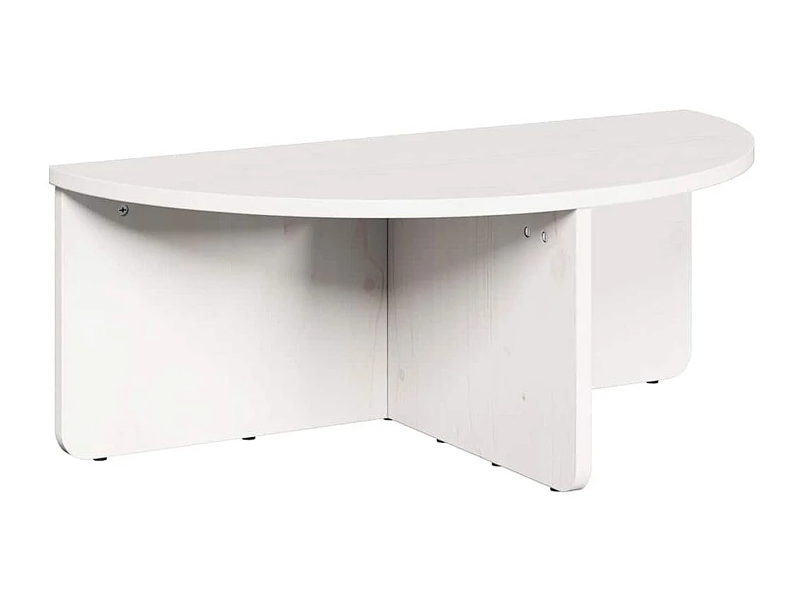 Tables basses salon-Tables d'appoint 2 pièces Blanc 79x39.5x40 cm Bois de pin massif SHL24298