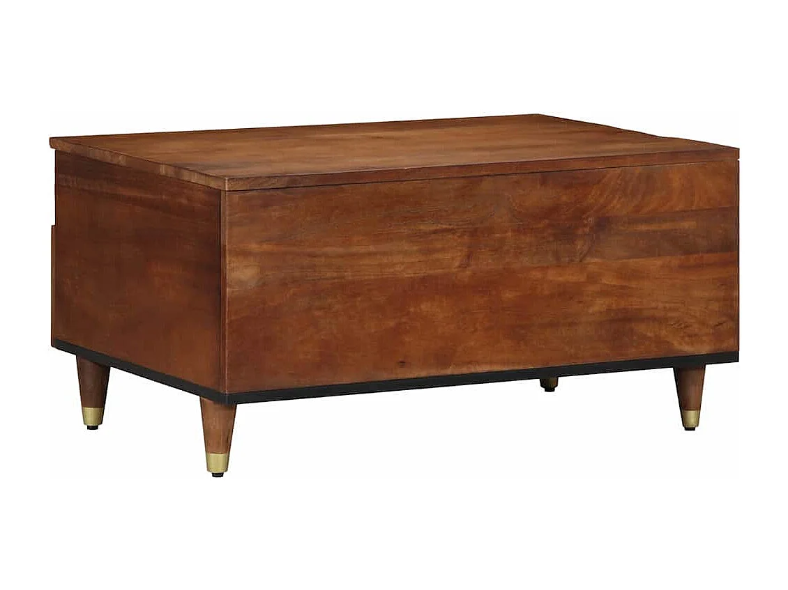 Couchtisch-Wohnzimmertisch-Beistelltische Honigbraun 80x54x40 cm Massivholz Mango SHL97234