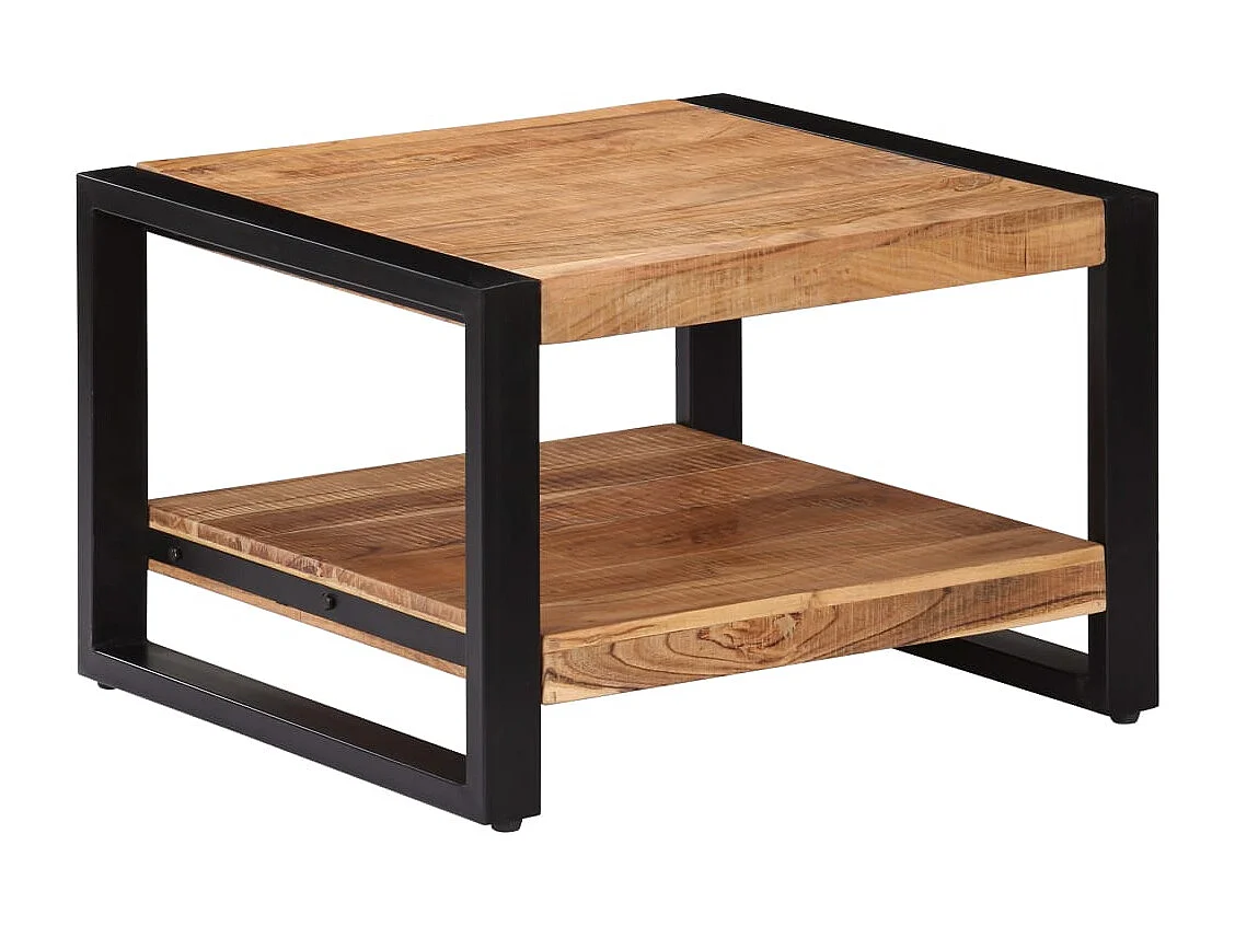 Couchtisch-Beistelltisch-Sofatisch 60x60x40 cm Massivholz Akazie SHL70568