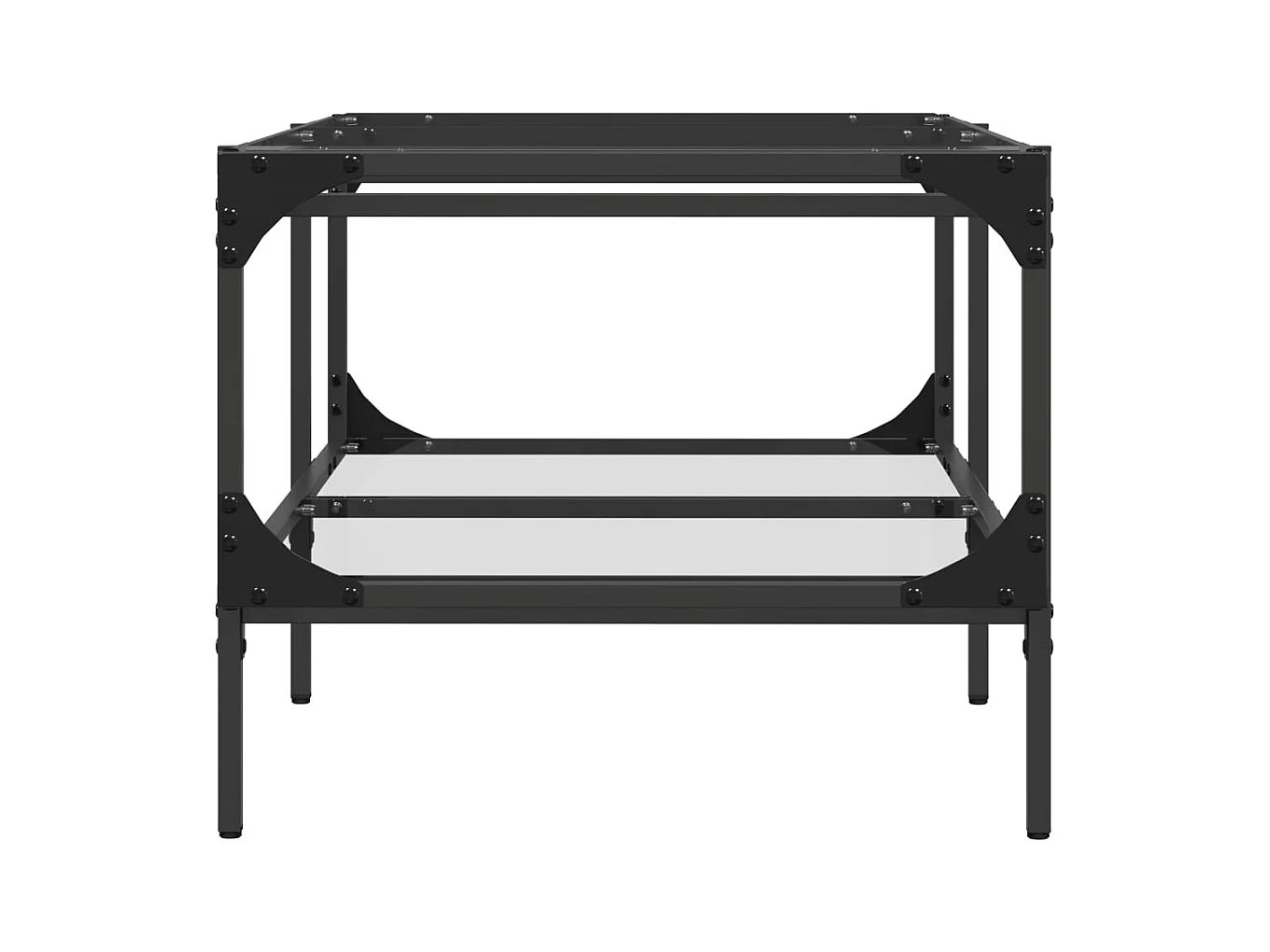 Mesa de centro-Mesa auxiliar madera contrachapada blanco 90x45x35 cm SHL2181