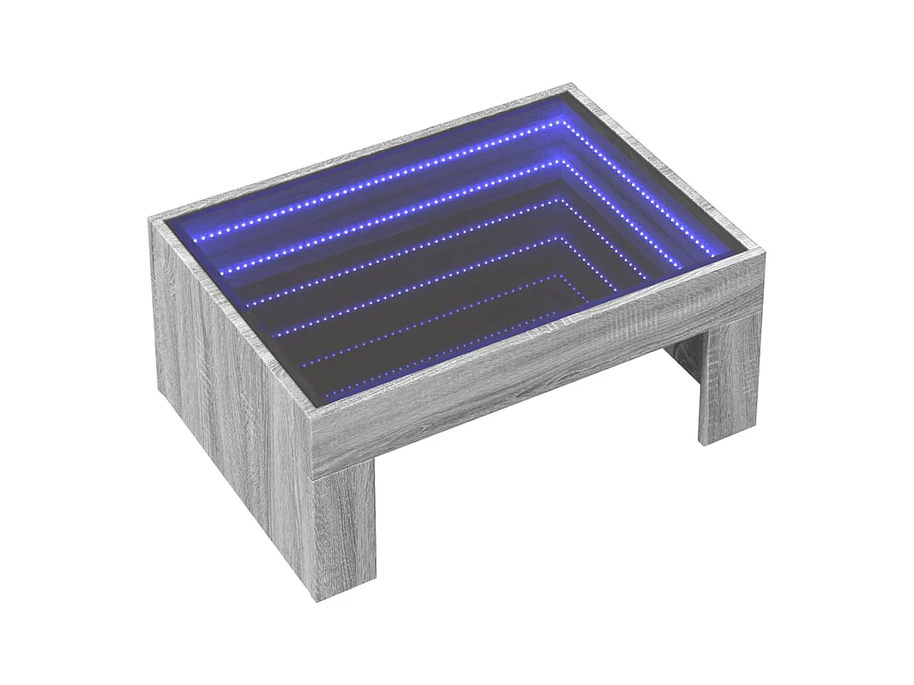 Mesa de centro-Mesa auxiliar madera de ingeniería blanco 110x65x48 cm SHL178402