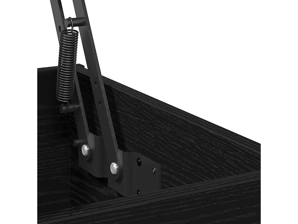 Couchtisch-Wohnzimmertisch-Beistelltische Schwarz Eichen-Optik 90x44,5x45 cm Holzwerkstoff SHL87712