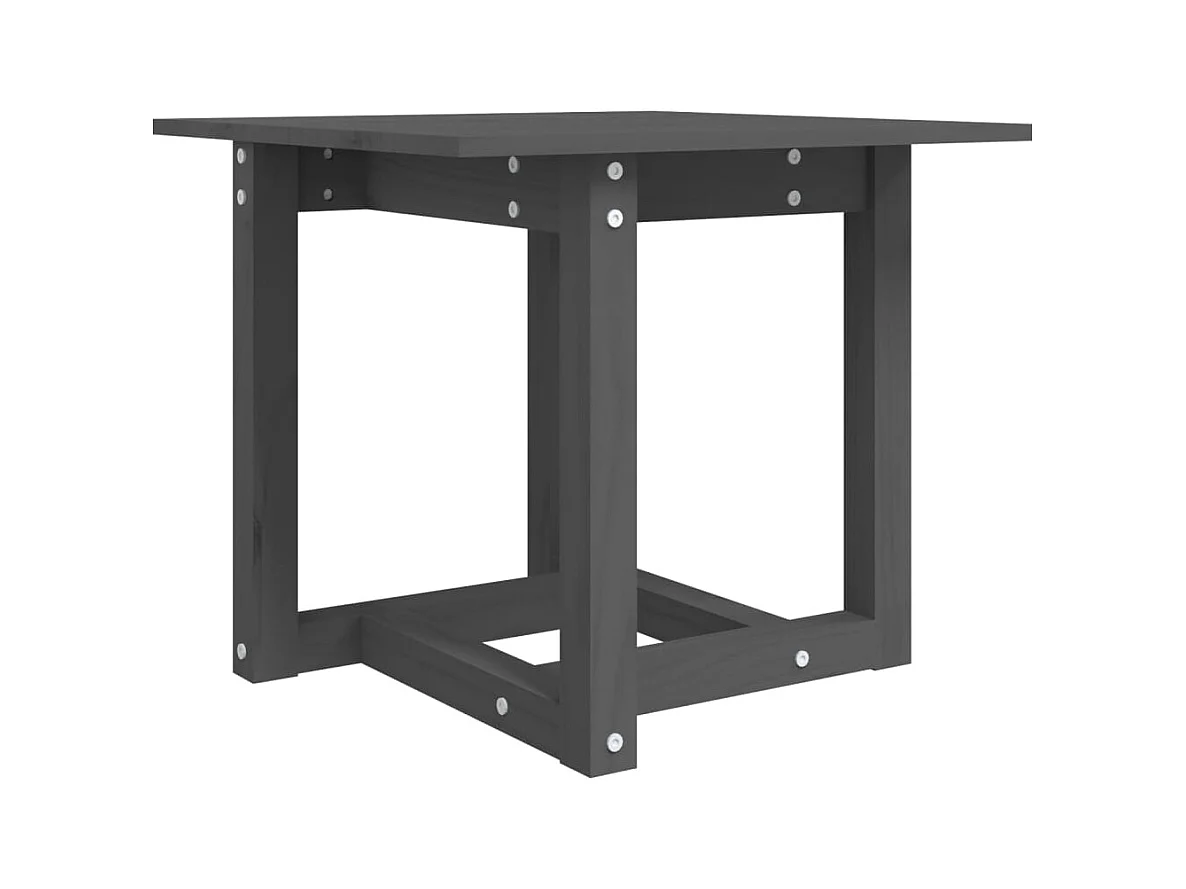 Table basse salon-Table d'appoint Gris 50x50x45 cm Bois massif de pin SHL5992