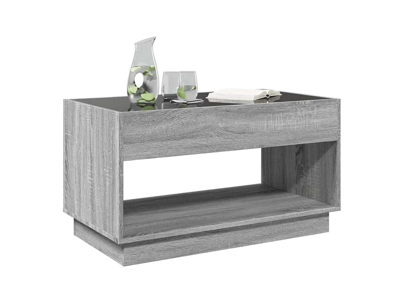 Mesa de centro-Mesa auxiliar madera de ingeniería marrón roble 55x55x42 cm SHL641095