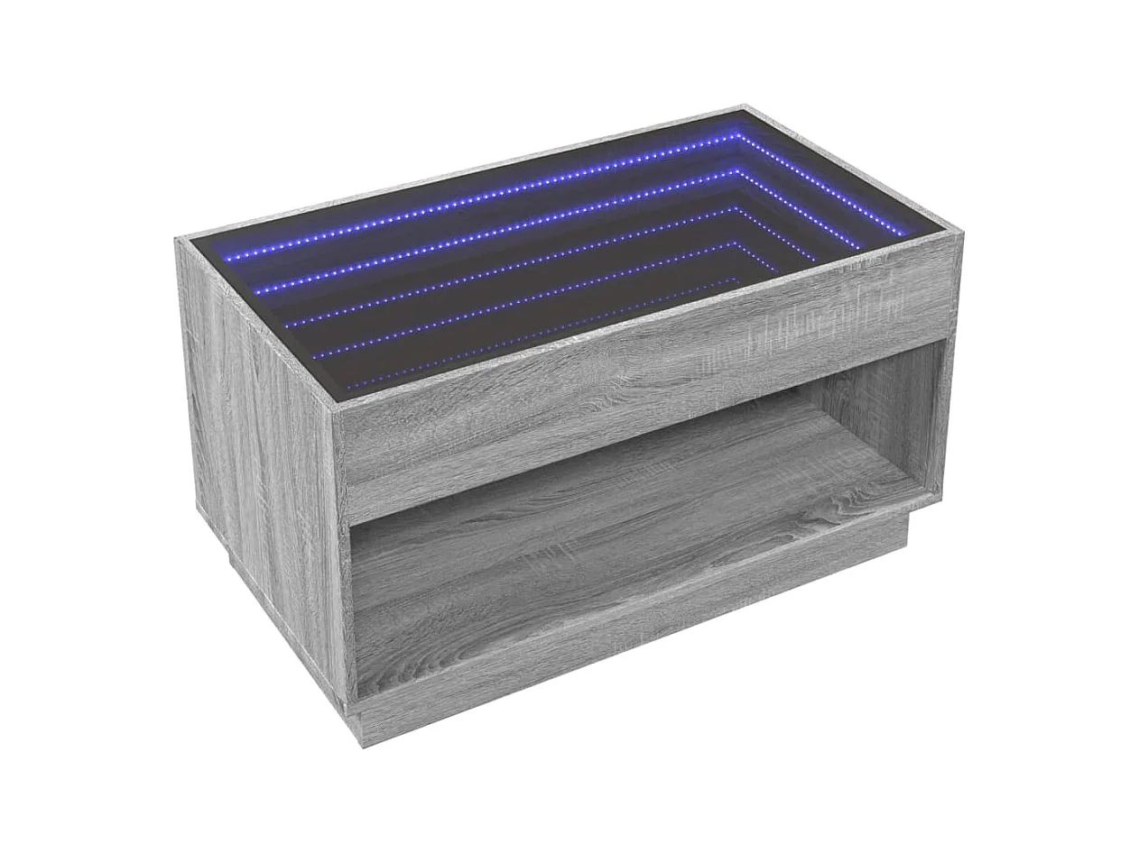 Mesa de centro-Mesa auxiliar madera de ingeniería marrón roble 55x55x42 cm SHL641095