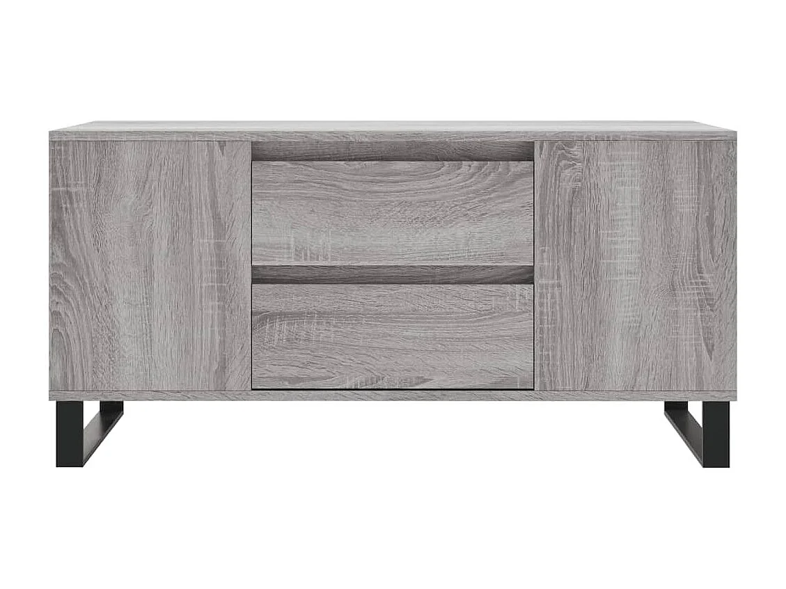 Table basse salon-Table d'appoint sonoma gris 102x44,5x50 cm bois d'ingénierie SHL39857