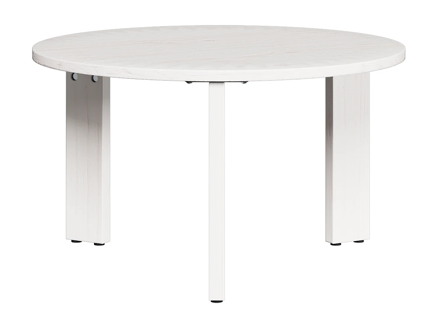 Salontafel Set van 3 | Woonkamertafel | Bijzettafel Wit 47.5 x 47.5 x 27 cm Massief grenenhout