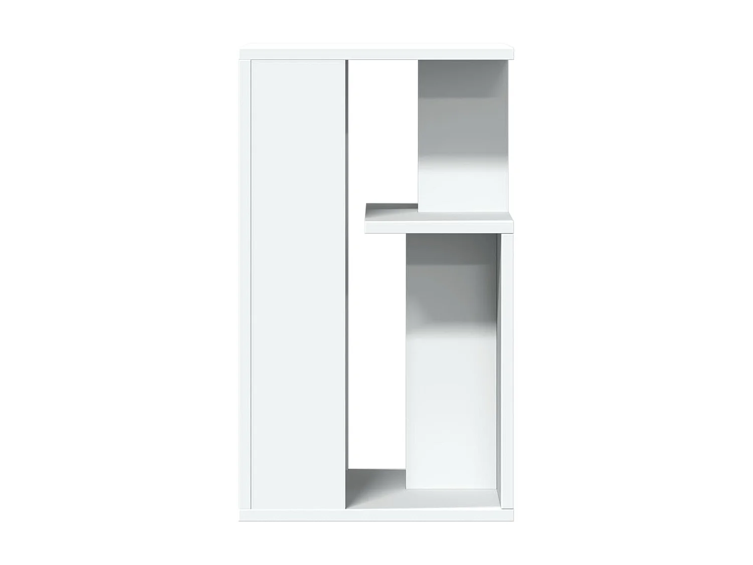 Mesa de centro-Mesa auxiliar de madera maciza de pino gris 55x55x30 cm SHL1082