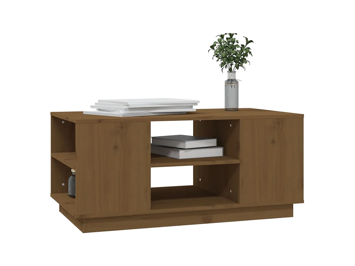 Mesa de centro | Mesa auxiliar madera contrachapada gris hormigón 90x50x36,5 cm SHL56488