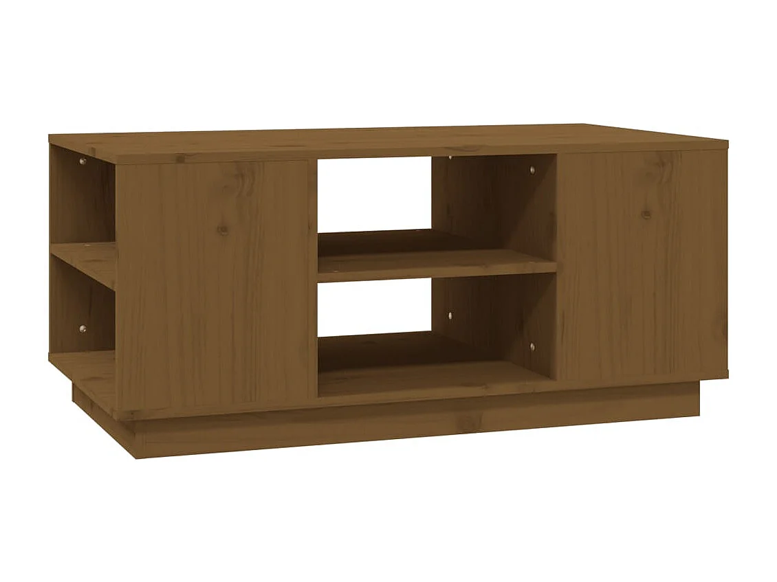 Couchtisch-Sofatisch-Beistelltische Honigbraun 90x49x40,5 cm Massivholz Kiefer SHL48841