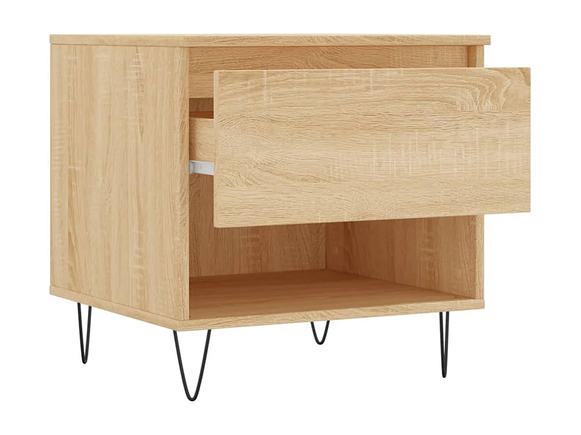 Couchtisch 2er Set-Sofatisch-Beistelltische Sonoma-Eiche 50x46x50 cm Holzwerkstoff SHL28831