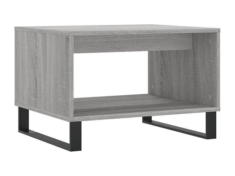 Mesa de centro | Mesa auxiliar madera de ingeniería negro 60x45x31 cm SHL46338