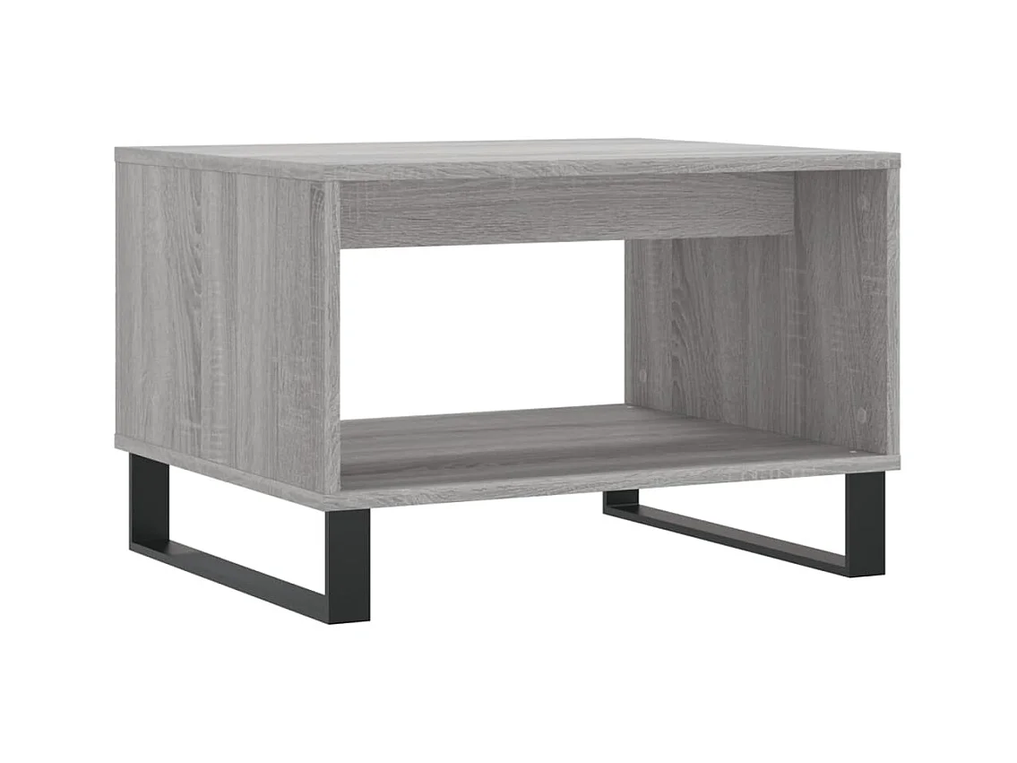 Mesa de centro | Mesa auxiliar madera de ingeniería negro 60x45x31 cm SHL46338