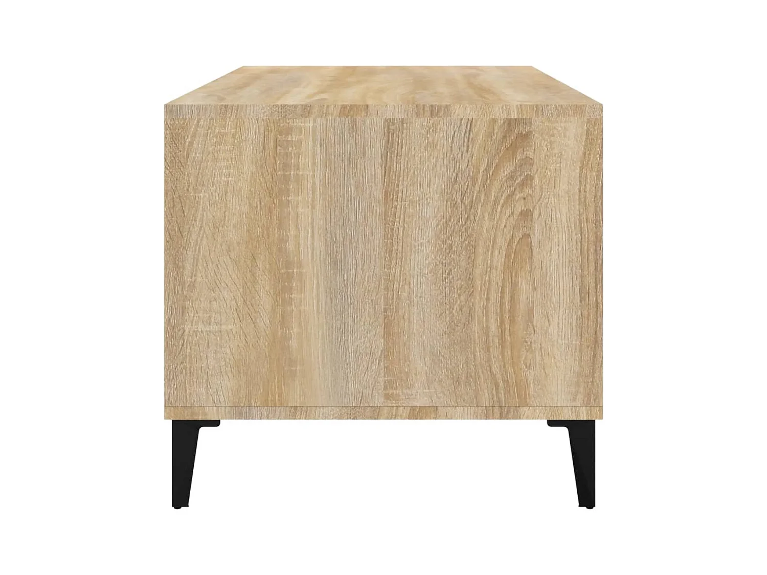Mesa de centro | Mesa auxiliar madera contrachapada roble marrón 102x50x40 cm SHL4967