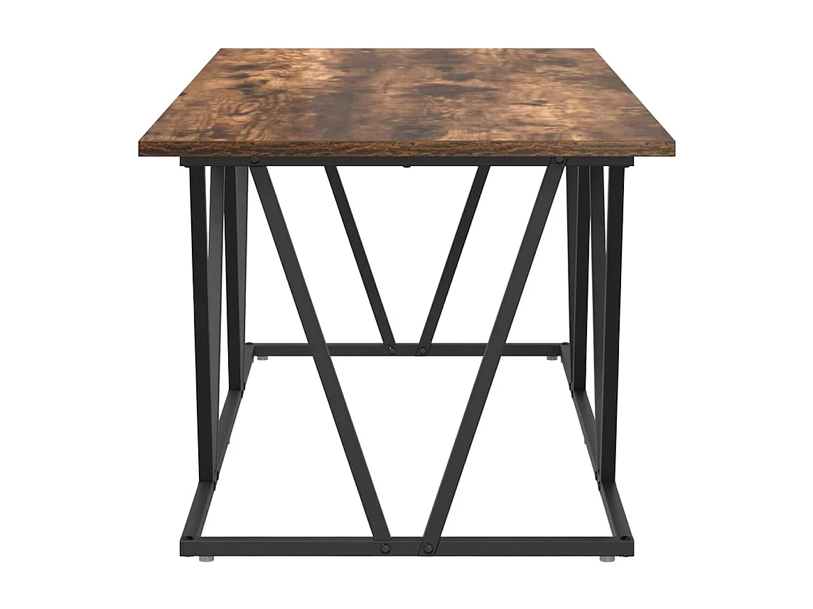 Couchtisch-Wohnzimmertisch-Beistelltische Geräucherte Eiche 100x50x40 cm SHL58461