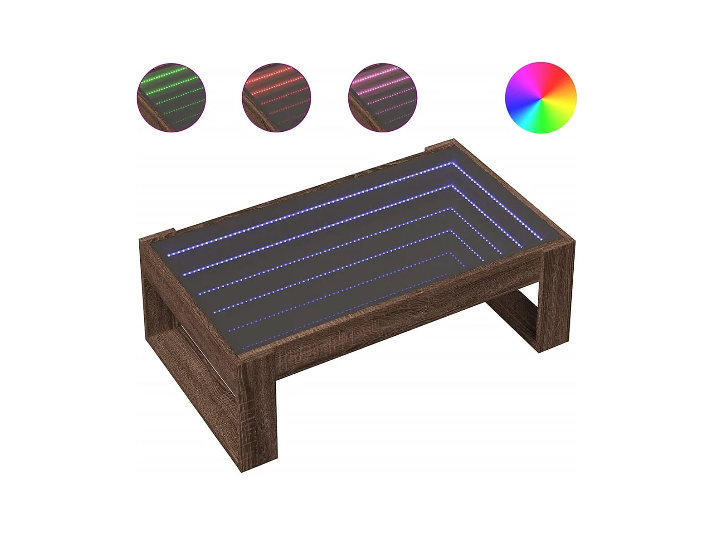 Mesa de centro-Mesa auxiliar madera de ingeniería gris Sonoma 102x55x43 cm SHL2011