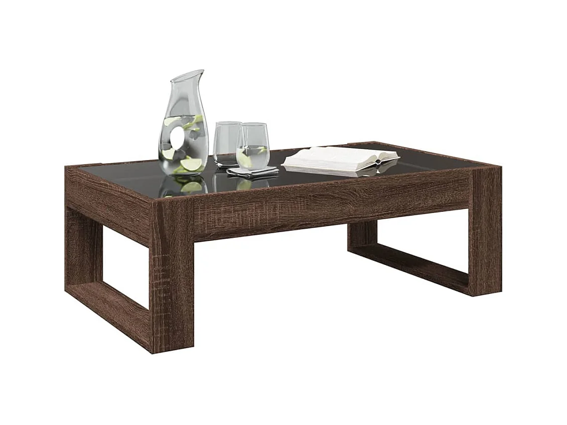 Mesa de centro-Mesa auxiliar madera de ingeniería gris Sonoma 102x55x43 cm SHL2011