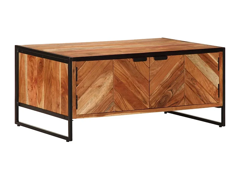 Mesa de centro | Mesa auxiliar con luces LED gris Sonoma 90x50x40 cm SHL2858