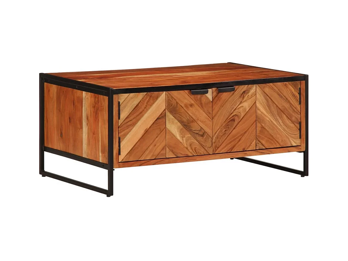 Mesa de centro | Mesa auxiliar con luces LED gris Sonoma 90x50x40 cm SHL2858