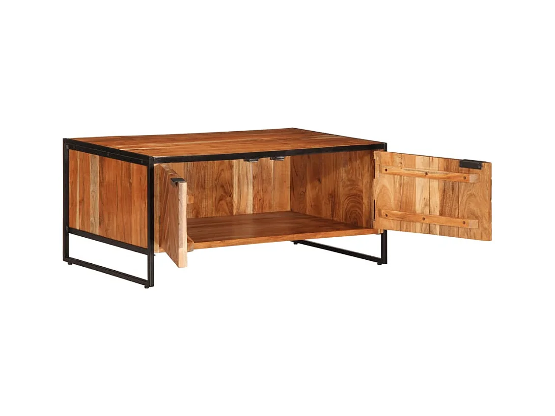 Mesa de centro | Mesa auxiliar con luces LED gris Sonoma 90x50x40 cm SHL2858