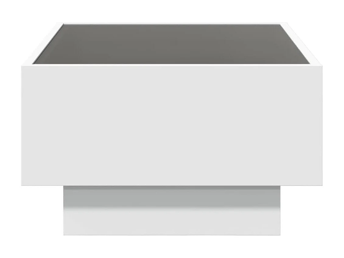 Mesa de centro-Mesa auxiliar madera contrachapada gris hormigón 60x60x42 cm SHL1026