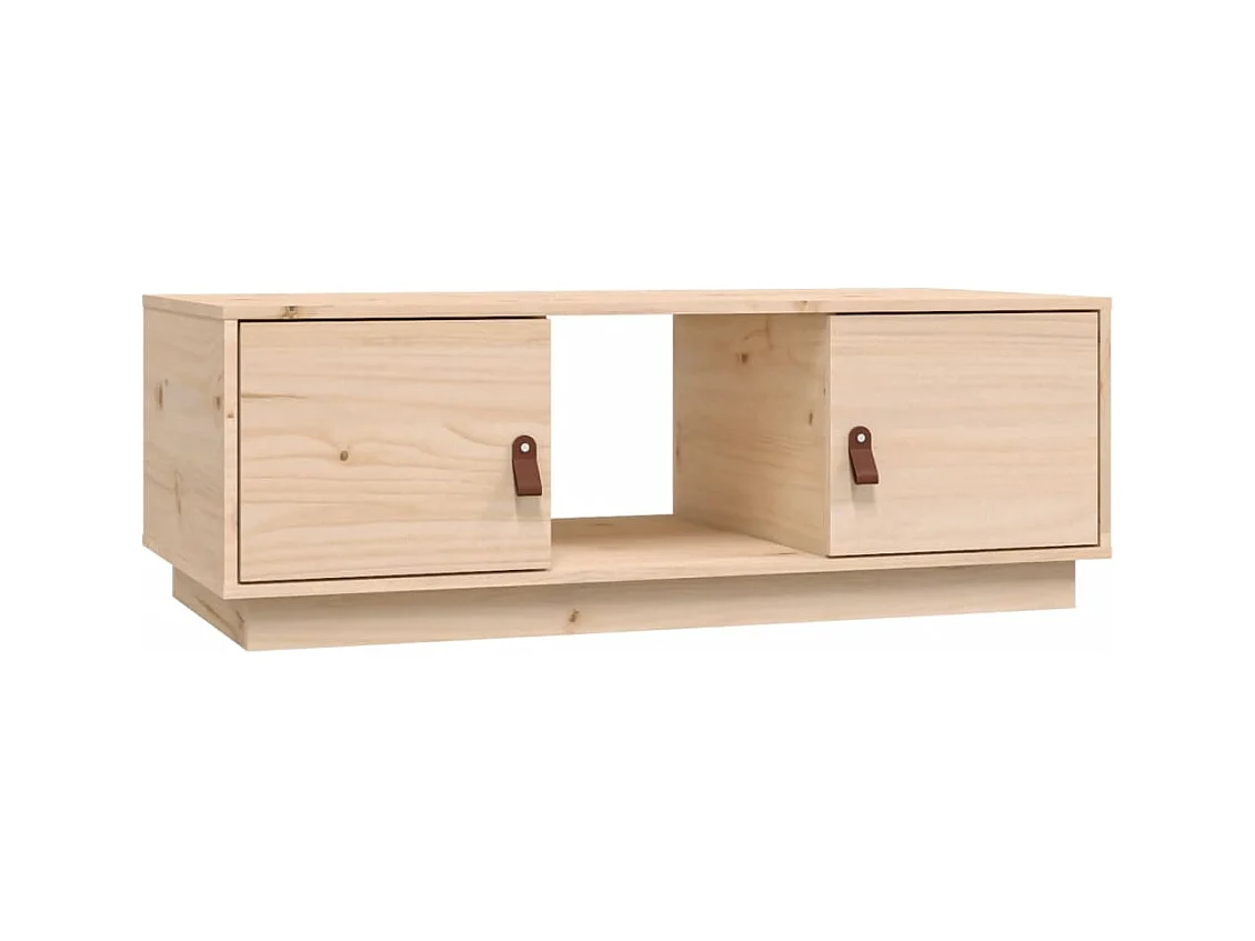 Mesa de centro | Mesa auxiliar madera contrachapada negro 90x50x36,5 cm SHL2529