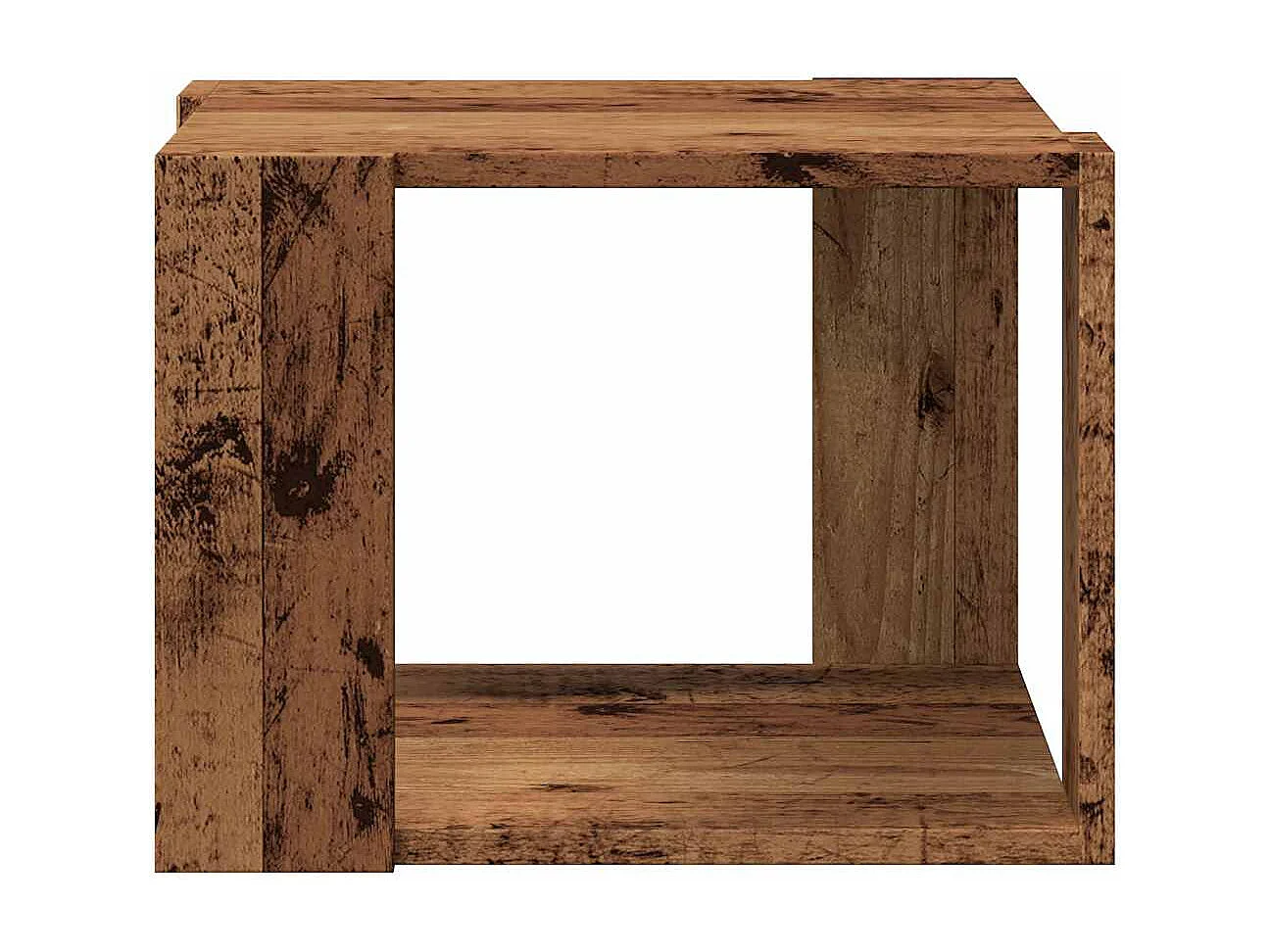Couchtisch-Wohnzimmertisch-Beistelltische Altholz-Optik 40x40x30 cm Holzwerkstoff SHL48725