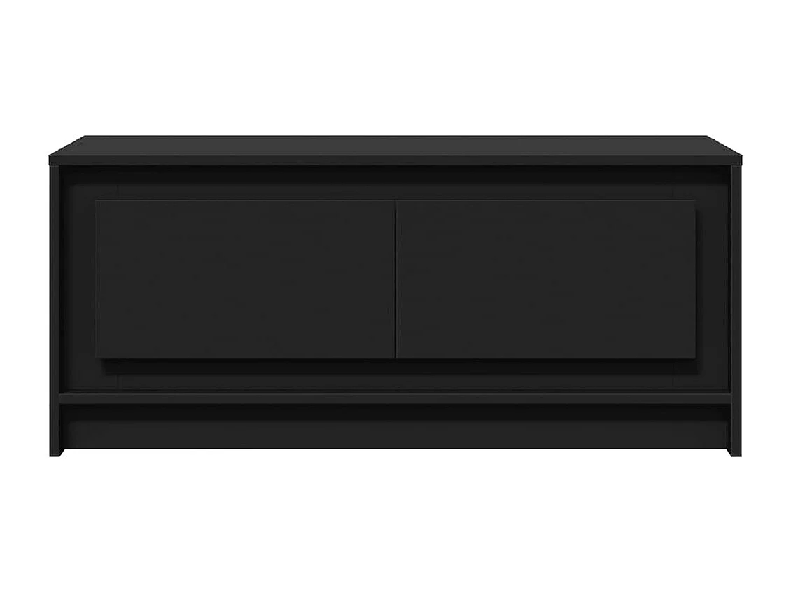 Table basse salon-Table d'appoint avec lumières LED noir bois d'ingénierie SHL12709