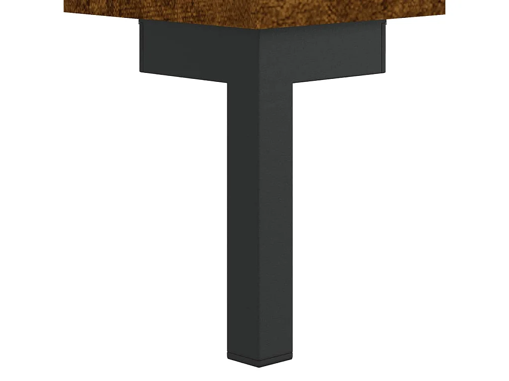 Table basse salon-Table d'appoint Chêne fumé 50x50x40 cm Bois d'ingénierie SHL31