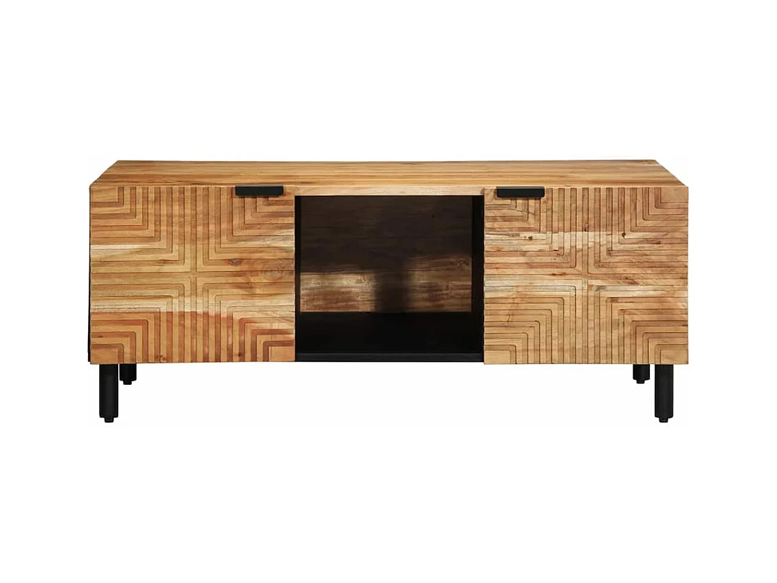 Mesas de centro apilables | Mesitas auxiliares 3 piezas madera de ingeniería negro SHL3206