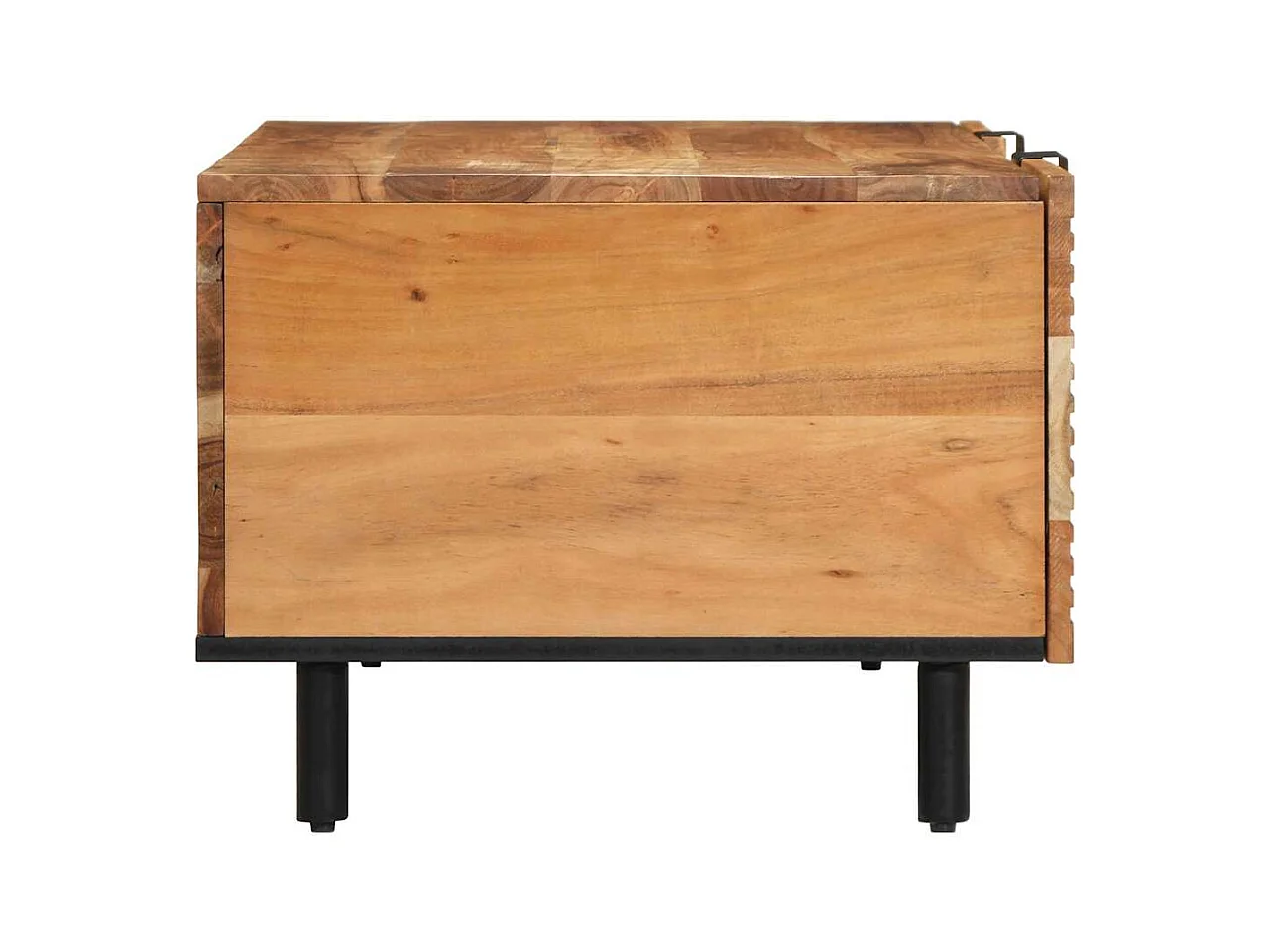 Mesas de centro apilables | Mesitas auxiliares 3 piezas madera de ingeniería negro SHL3206