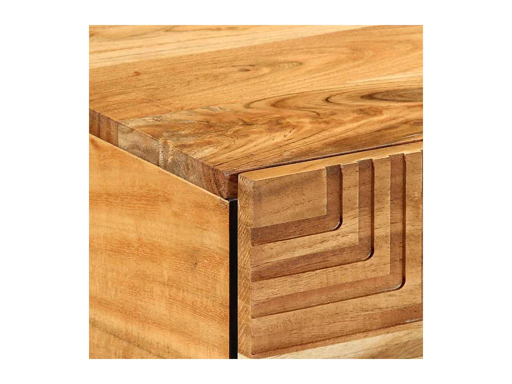 Mesas de centro apilables | Mesitas auxiliares 3 piezas madera de ingeniería negro SHL3206