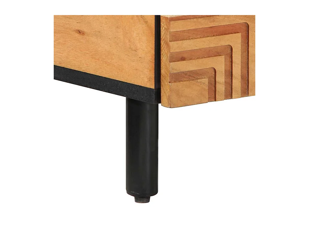 Mesas de centro apilables | Mesitas auxiliares 3 piezas madera de ingeniería negro SHL3206