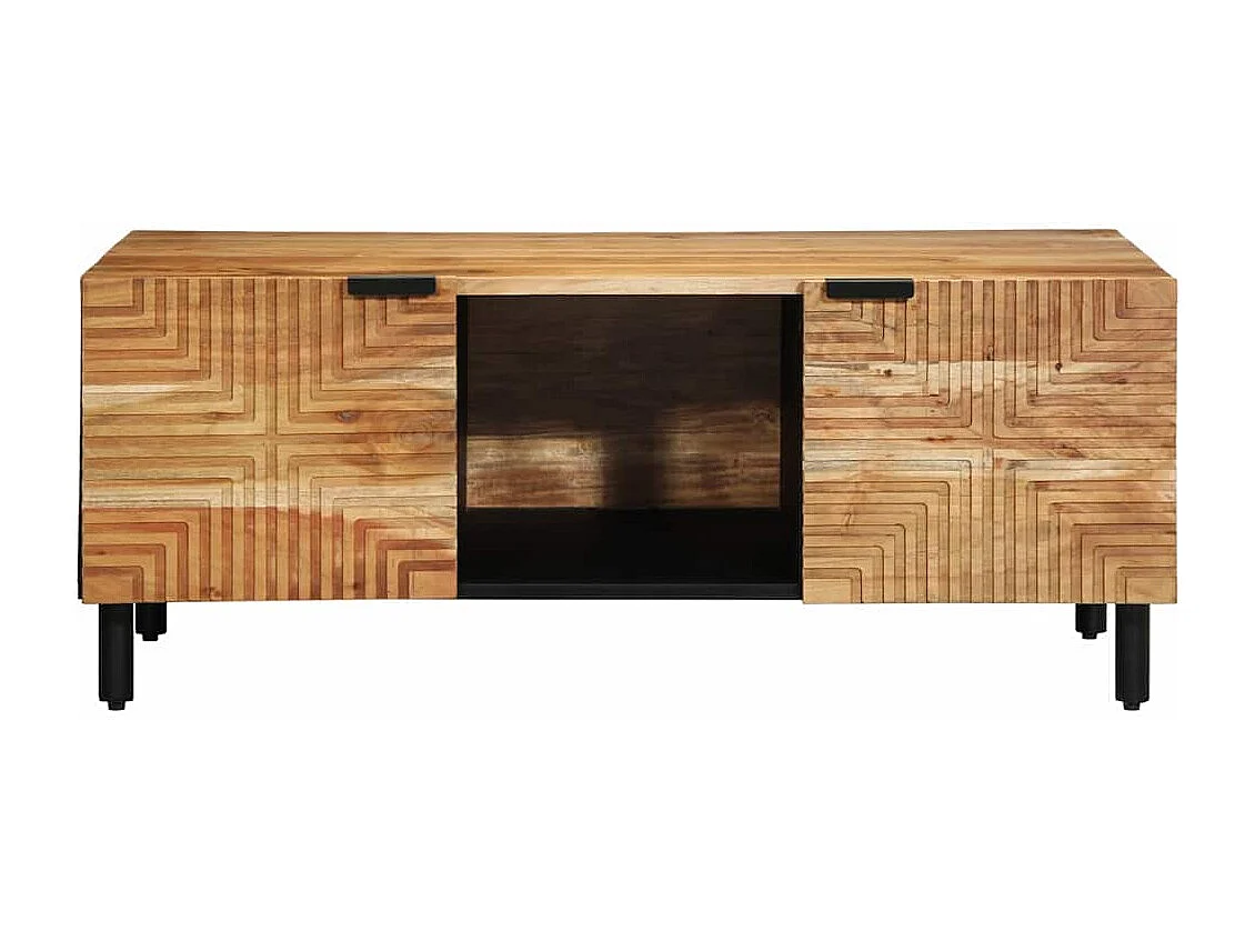 Mesas de centro apilables | Mesitas auxiliares 3 piezas madera de ingeniería negro SHL3206