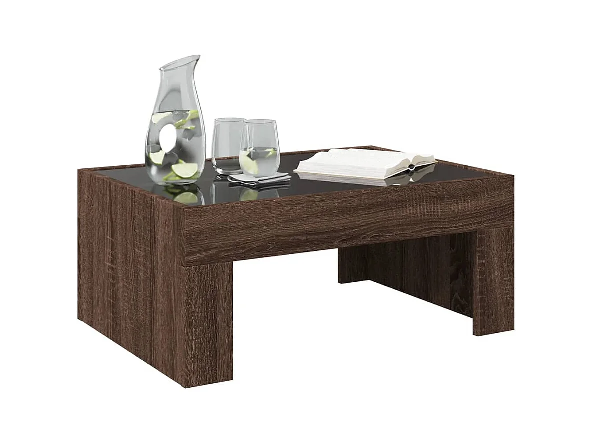 Mesa de centro-Mesa auxiliar madera de ingeniería blanco 55,5x55x45 cm SHL4612