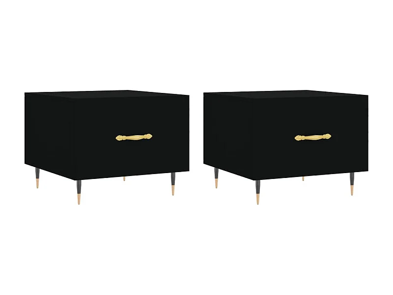 Mesa de centro | Mesa auxiliar madera de ingeniería roble ahumado 80x80x31 cm SHL3211