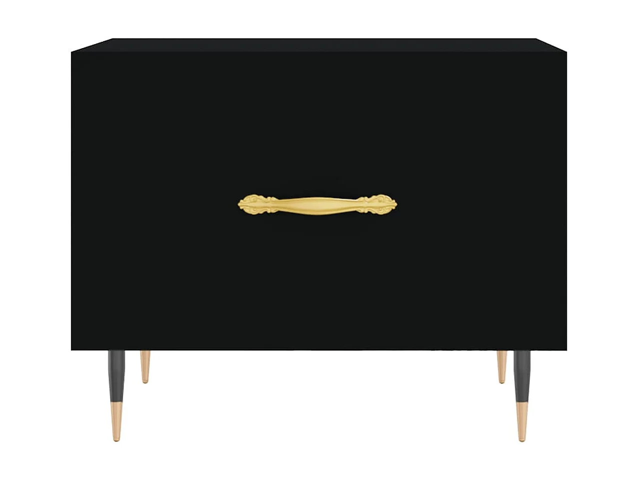 Salontafel Set van 2 | Bijzettafel | Koffietafel 2 st 50x50x40 cm bewerkt hout zwart