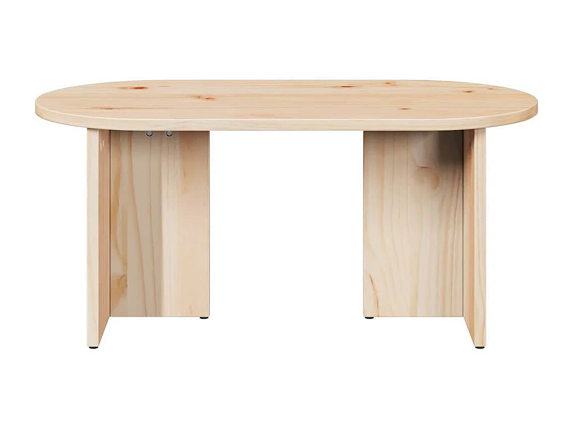 Salontafel | Bijzettafel Naturel 80 x 39.5 x 35 cm Massief grenenhout