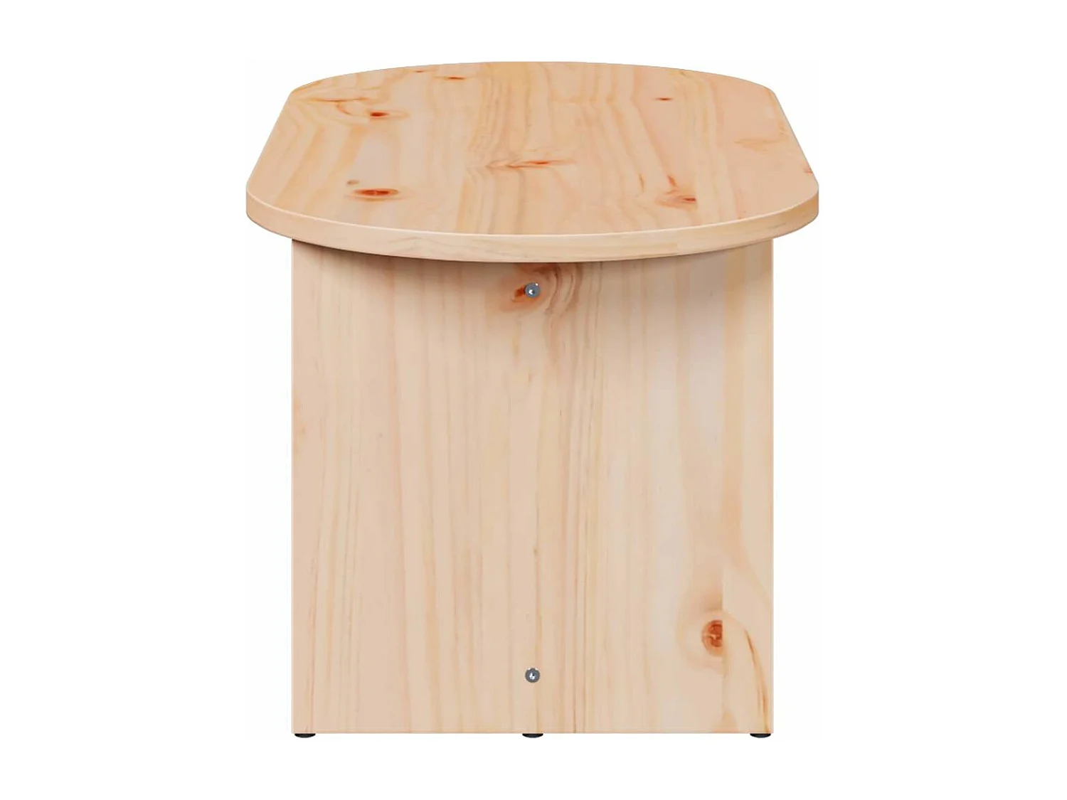 Salontafel | Bijzettafel Naturel 80 x 39.5 x 35 cm Massief grenenhout