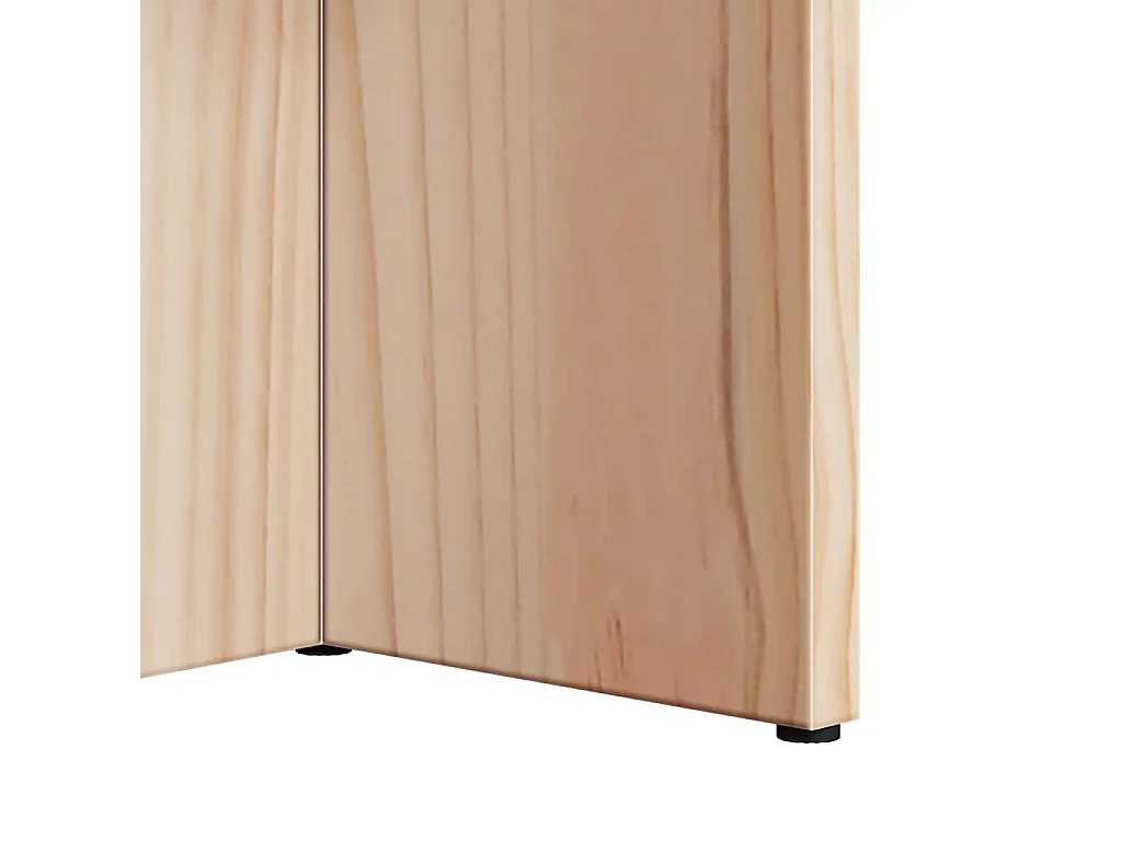Salontafel | Bijzettafel Naturel 80 x 39.5 x 35 cm Massief grenenhout