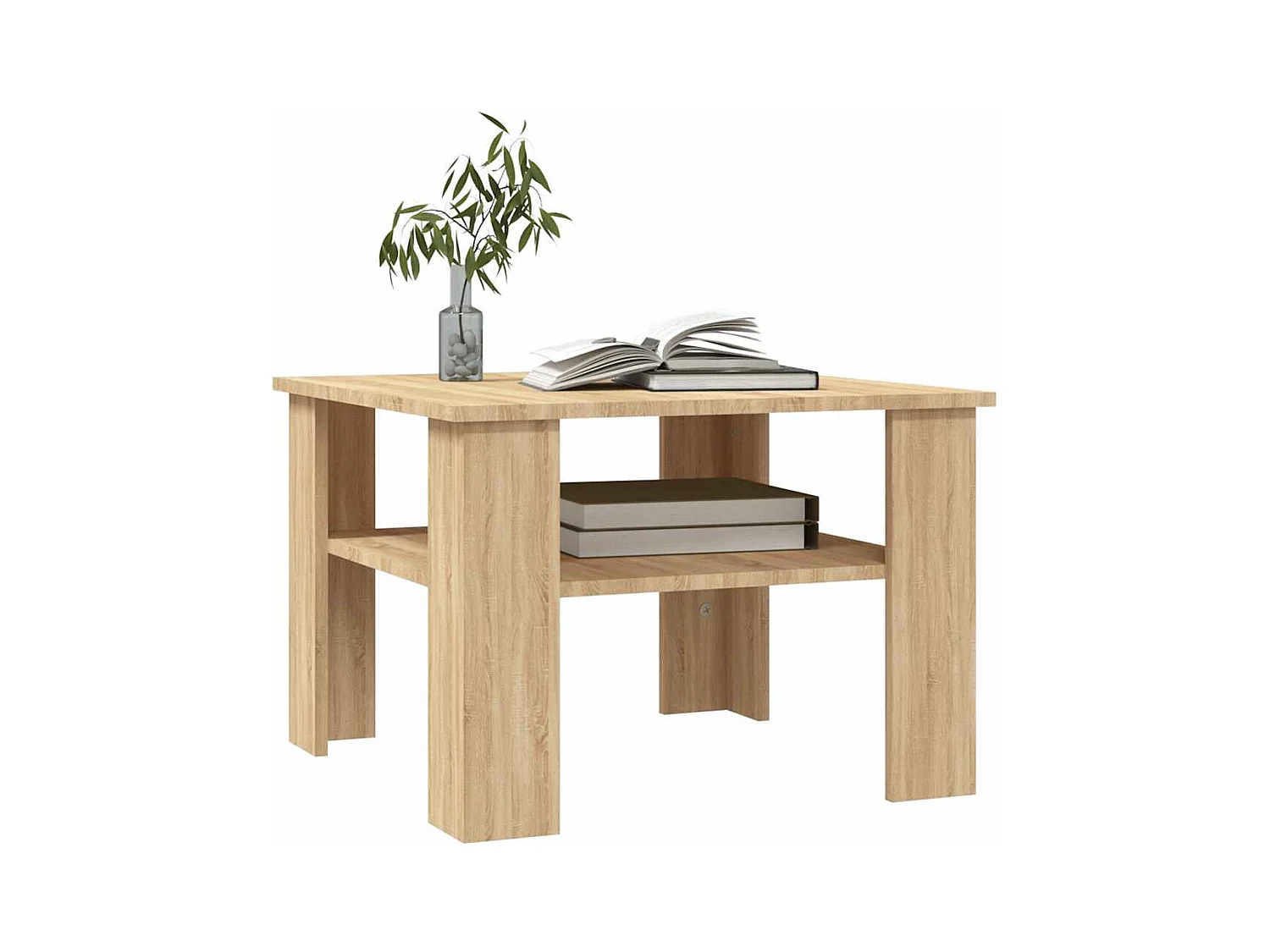 Table basse salon-Table d'appoint Chêne sonoma 60x60x42 cm Bois d’ingénierie SHL75761