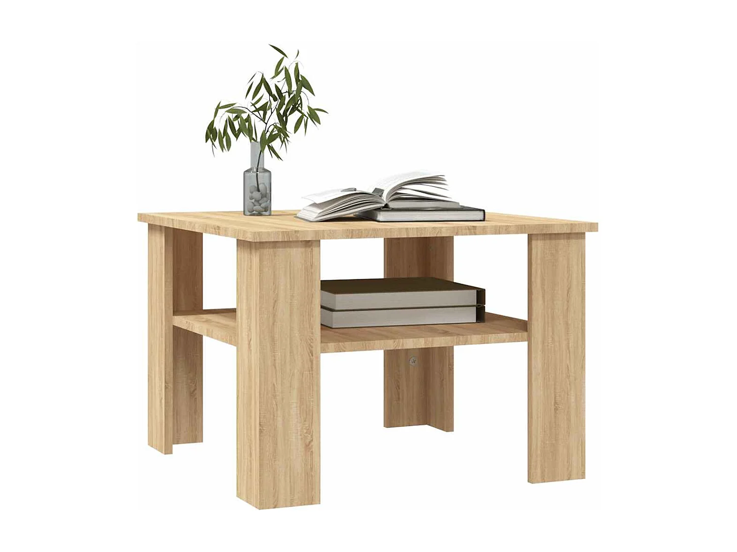 Couchtisch-Sofatisch-Beistelltische Sonoma-Eiche 60x60x42 cm Holzwerkstoff SHL40051