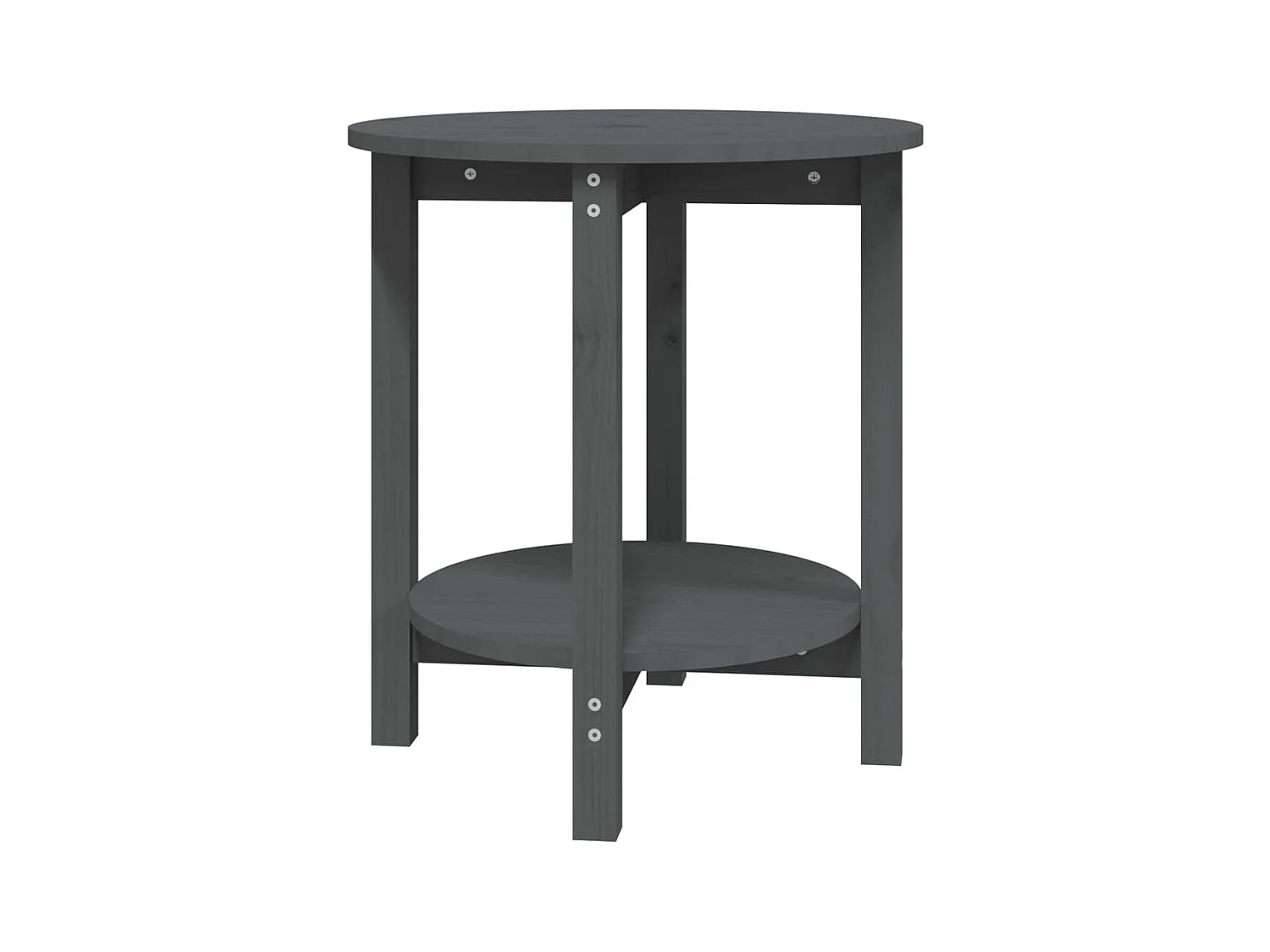 Table basse salon-Table d'appoint Gris Ø 55x60 cm Bois massif de pin SHL2309