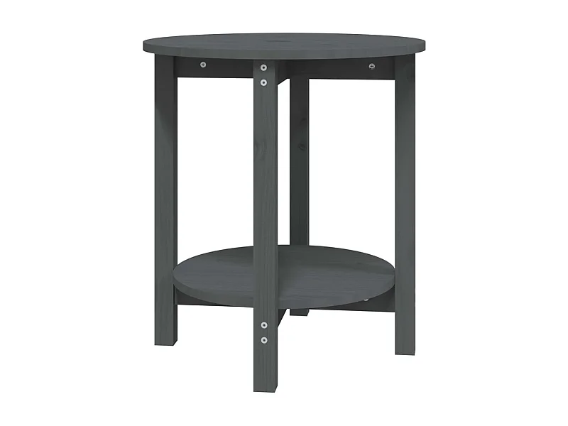 Table basse salon-Table d'appoint Gris Ø 55x60 cm Bois massif de pin SHL2309
