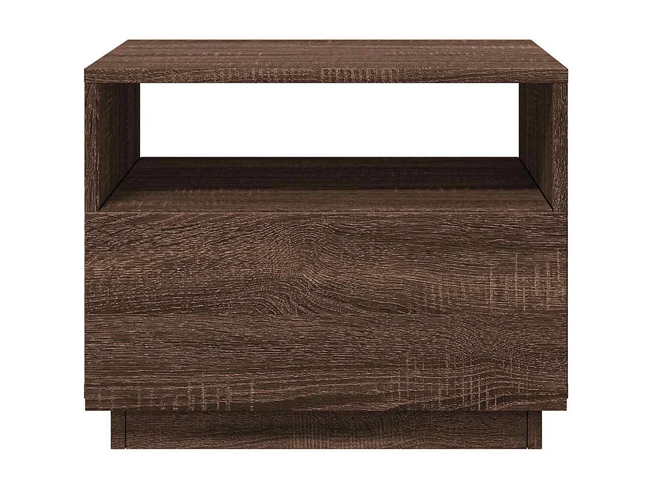 Mesa de centro-Mesa auxiliar de madera maciza de mango rugosa 80x55x40 cm SHL4901