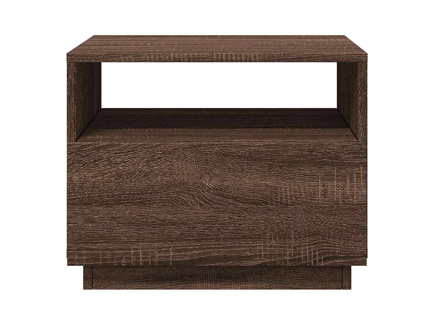 Couchtisch mit LED-Leuchten Braun Eichen-Optik 50x49x40 cm SHL50643