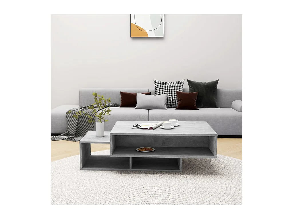 Mesa de centro | Mesa auxiliar de madera maciza de acacia 90x50x40 cm SHL3858