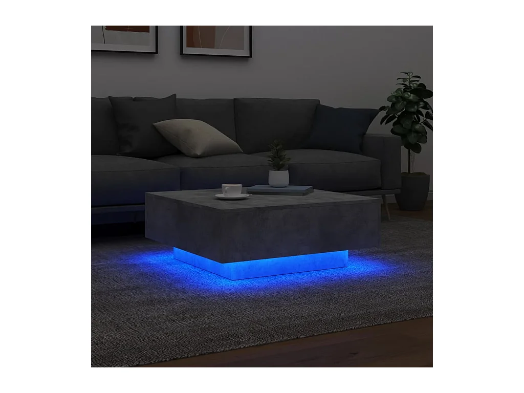 Mesa de centro-Mesa auxiliar de madera de mango rugosa 70x70x40 cm SHL10820