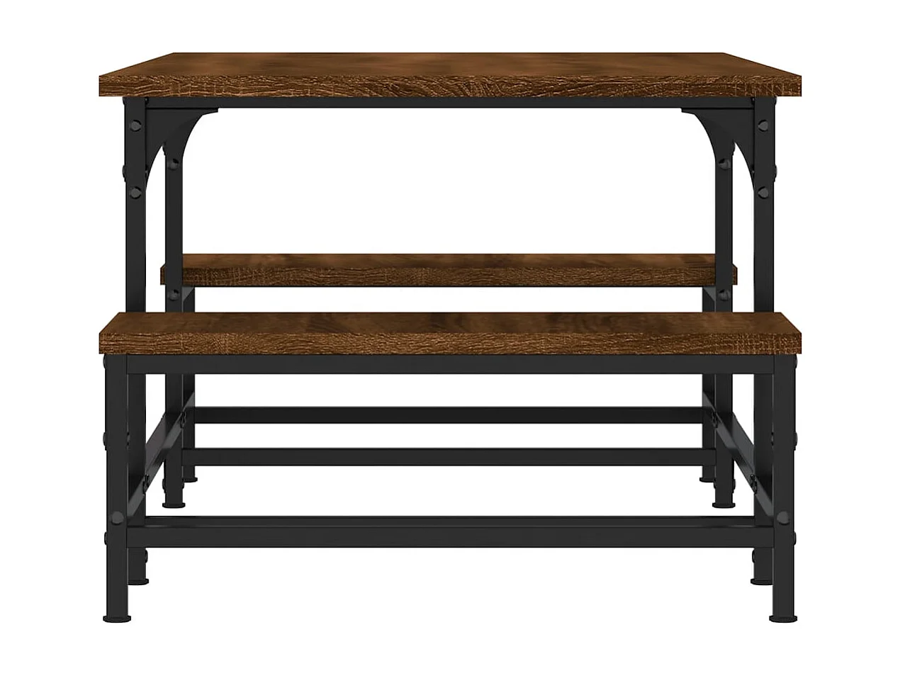 Couchtisch-Wohnzimmertisch-Beistelltische Braun Eichen-Optik 100x50,5x40 cm Holzwerkstoff SHL2126